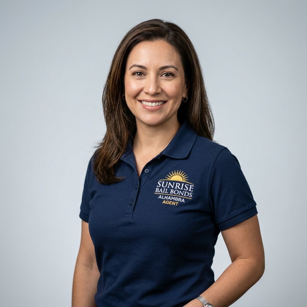 Female bail bond agent Alhambra
